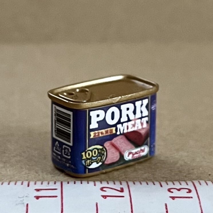 ポークミート缶 ミニチュア品 リーメント 今日の朝ごはん ぷちサンプル 拍卖
