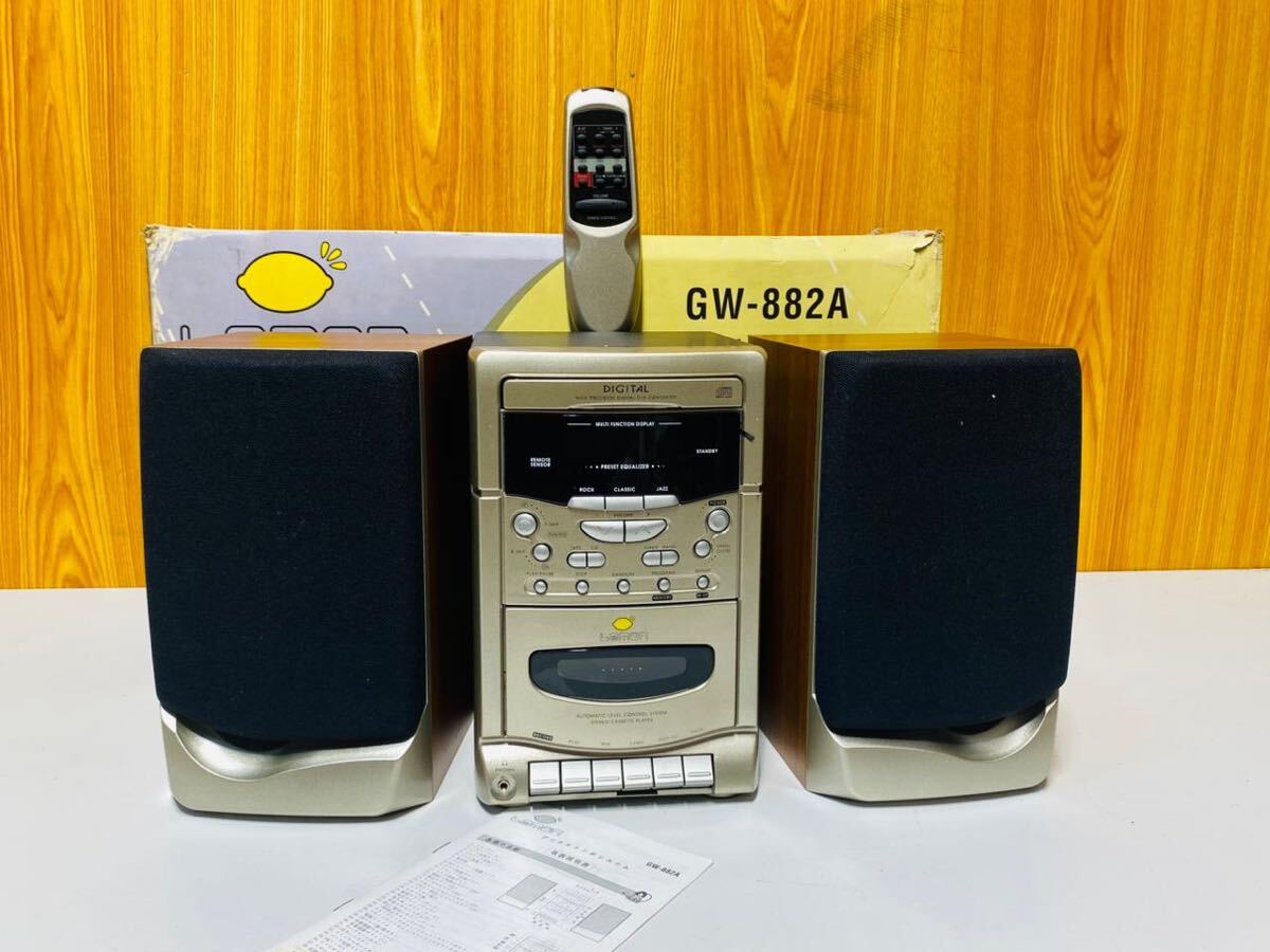 (538)LEMON レモン デジタルコンポ システムコンポ ミニコンポ GW-882A 未使用品拍卖