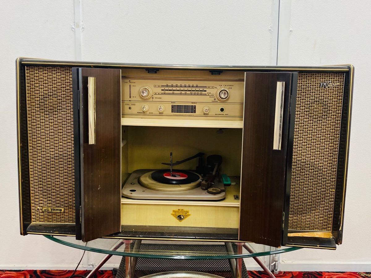 (546)希少品 当時物 Victor ビクター ステレオ オーディオラ STL-466CM型 動作未確認 現状渡し拍卖