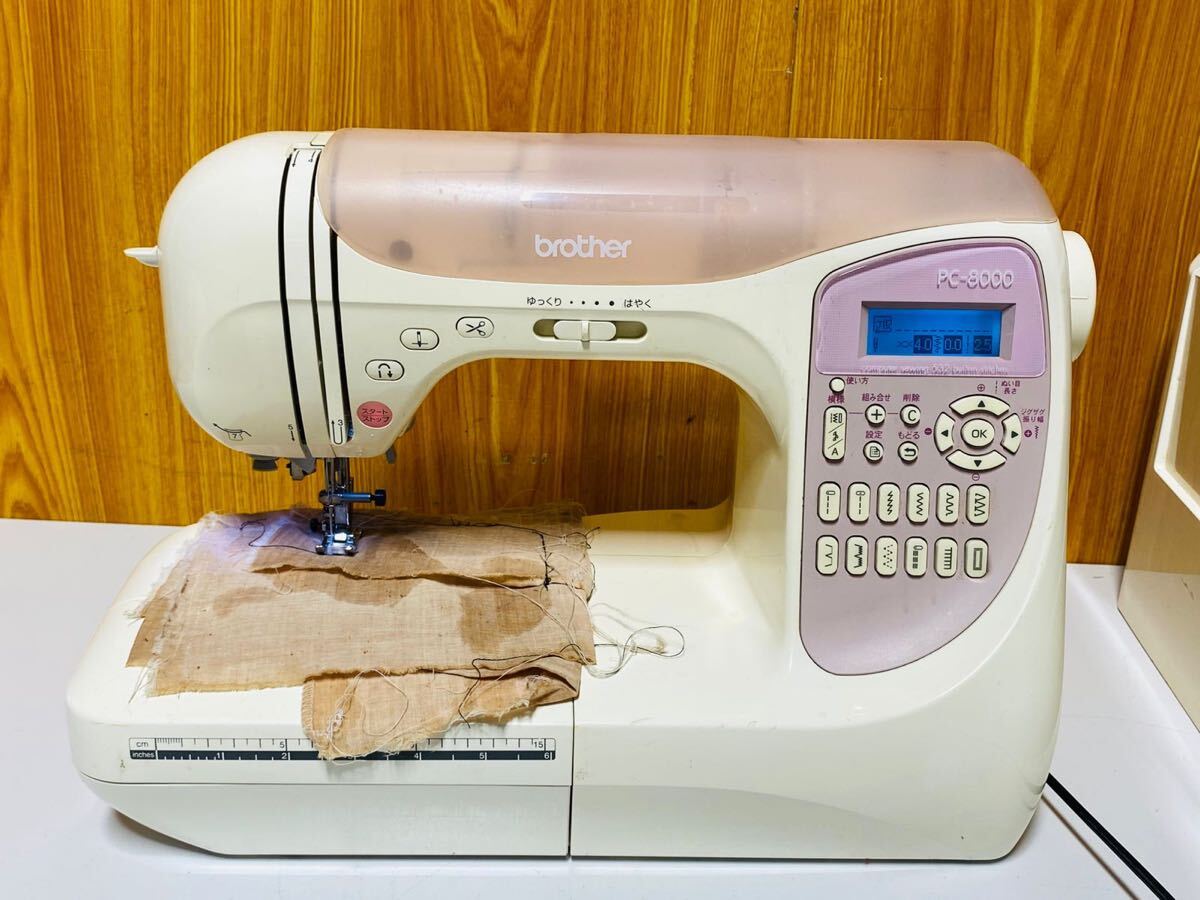 (611)BROTHER ブラザー コンピュータミシン コンピューターミシン PC8000 CPS54 動作品拍卖