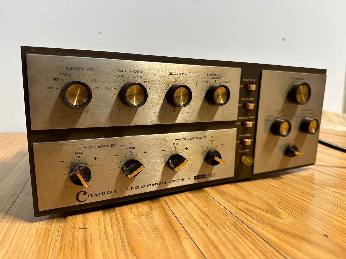 (706)Harman Kardon CITATION 1 真空管 プリアンプ Black Beauty 搭載 アメリカ製 動作未確認 現状渡し拍卖