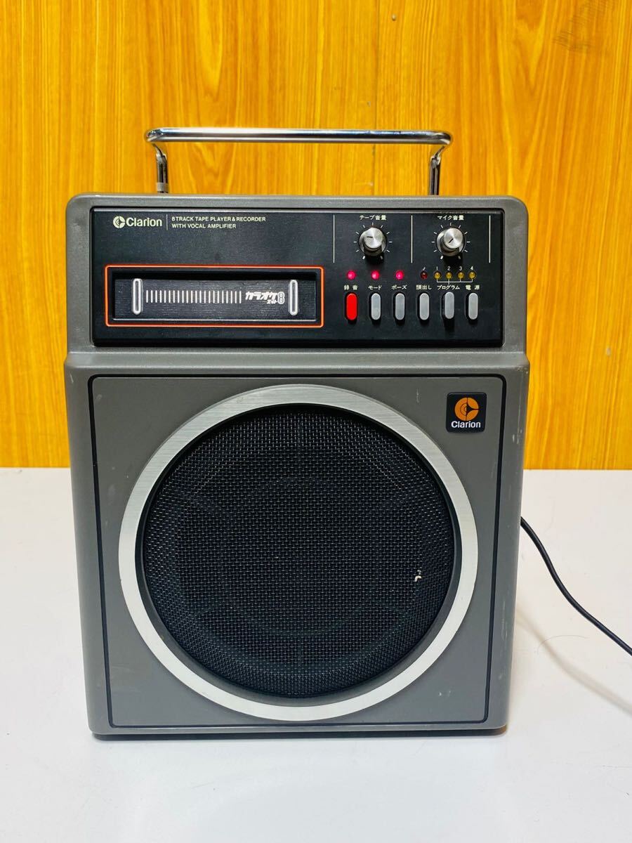 (515) Clarion クラリオン ML-1100A 8トラ カラオケ 昭和レトロ カラオケ8 動作品拍卖