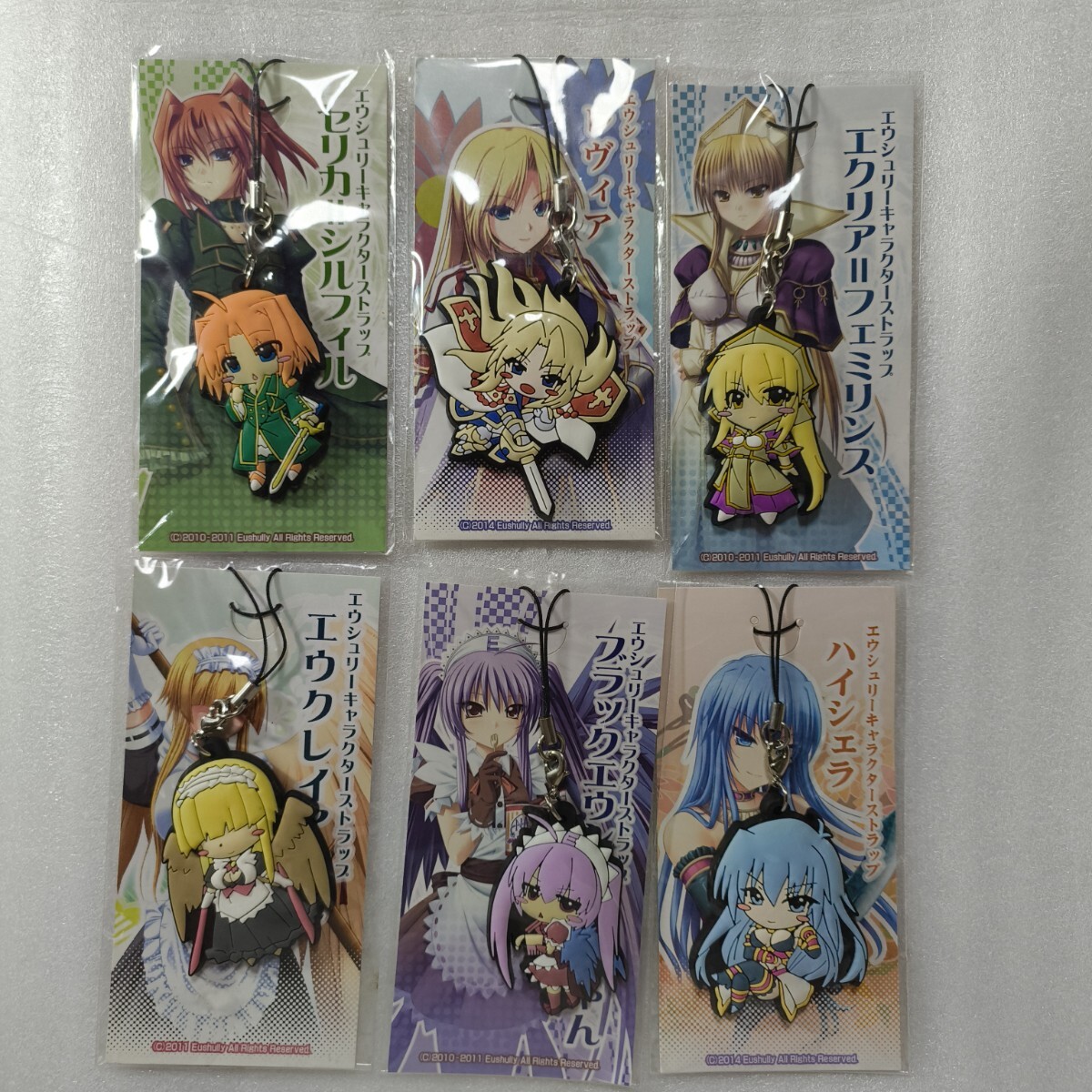 戦女神シリーズ ラバーストラップ セリカ エクリア=フェミリンス ハイシェラ レヴィア エウシュリー VERITA ZERO 鳩月つみき やくり 0拍卖