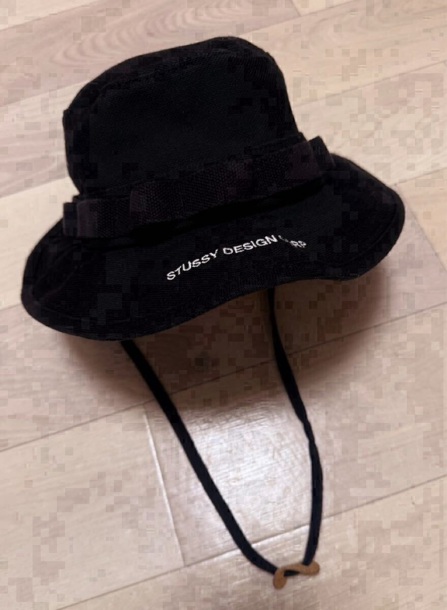 80s 90s STUSSY バケットハット 黒 帽子old stussy (ヴィンテージ SK8 U.S.A 古着 vans 検)拍卖