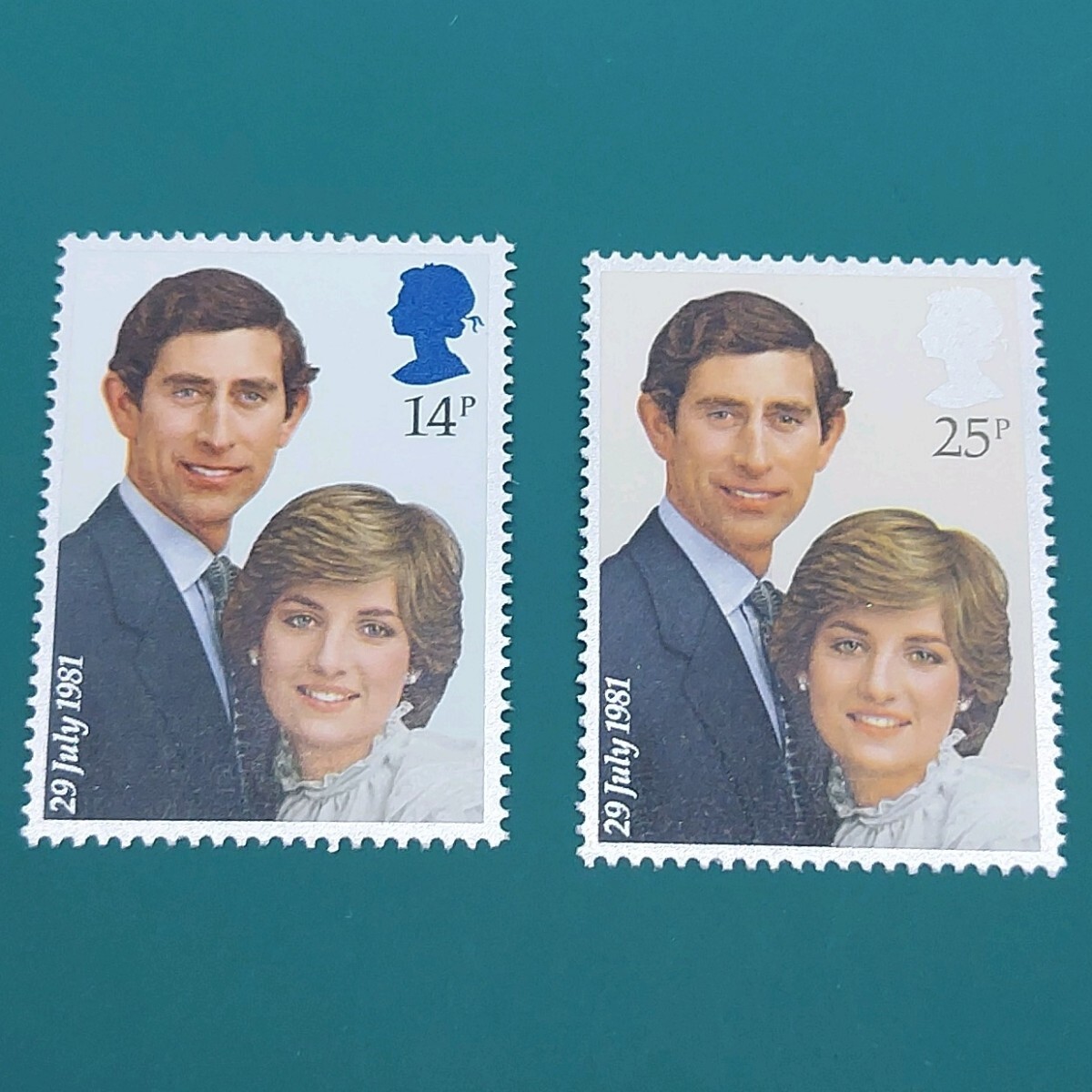 英国皇太子チャールズ&ダイアナ妃ご成婚記念切手 【L216】拍卖