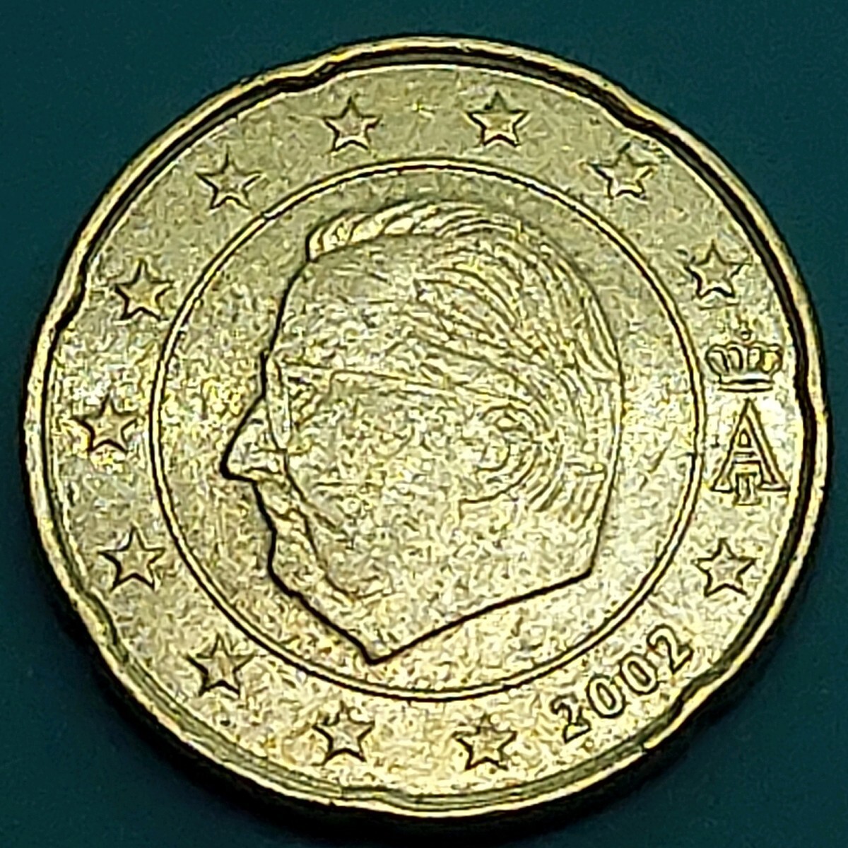 ベルギー 20セントユーロ硬貨 2002年 アルベール2世 海外コイン 【L240】拍卖