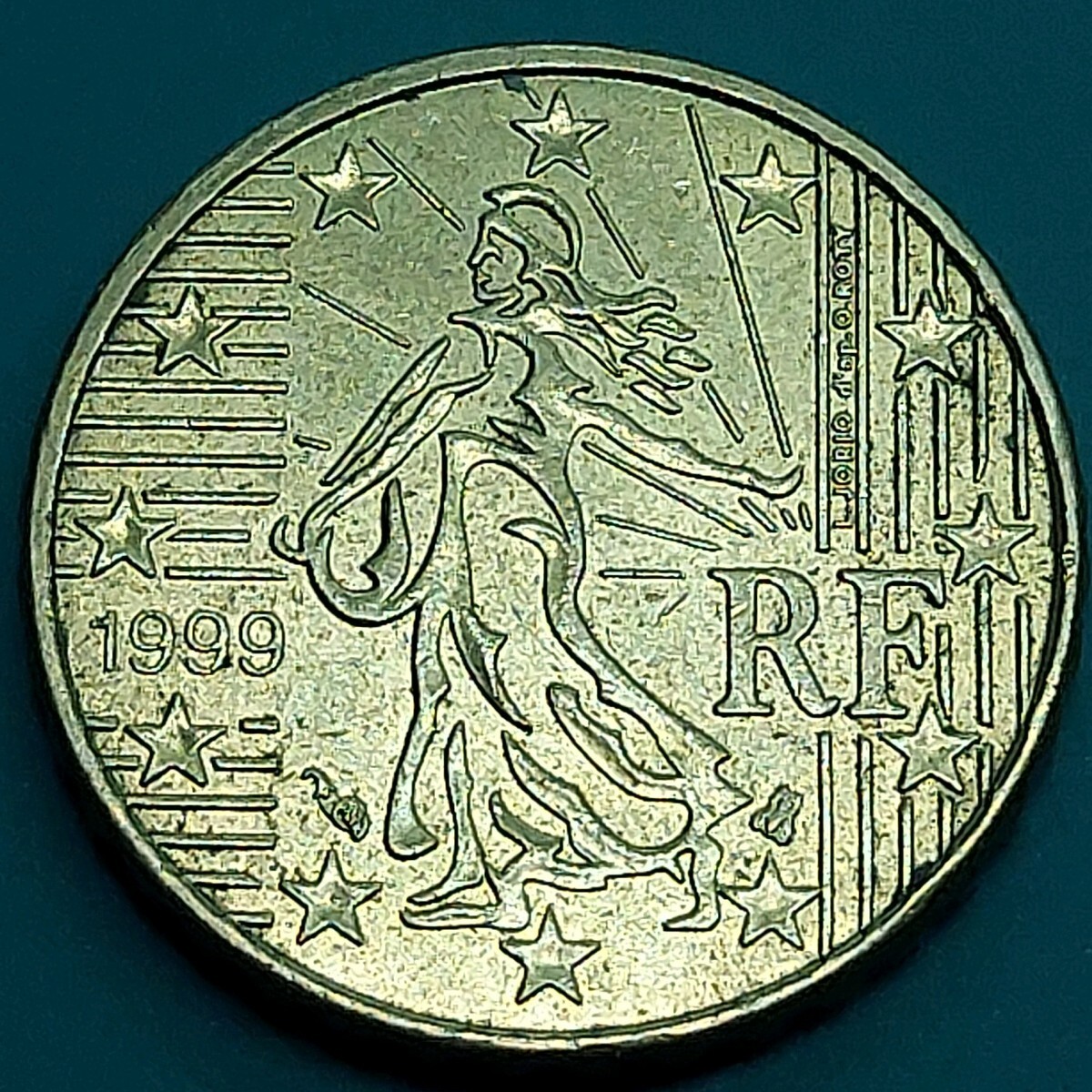 10ユーロセント 1999年 フランス発行 種をまく人 海外コイン 外国硬貨 【L250】拍卖