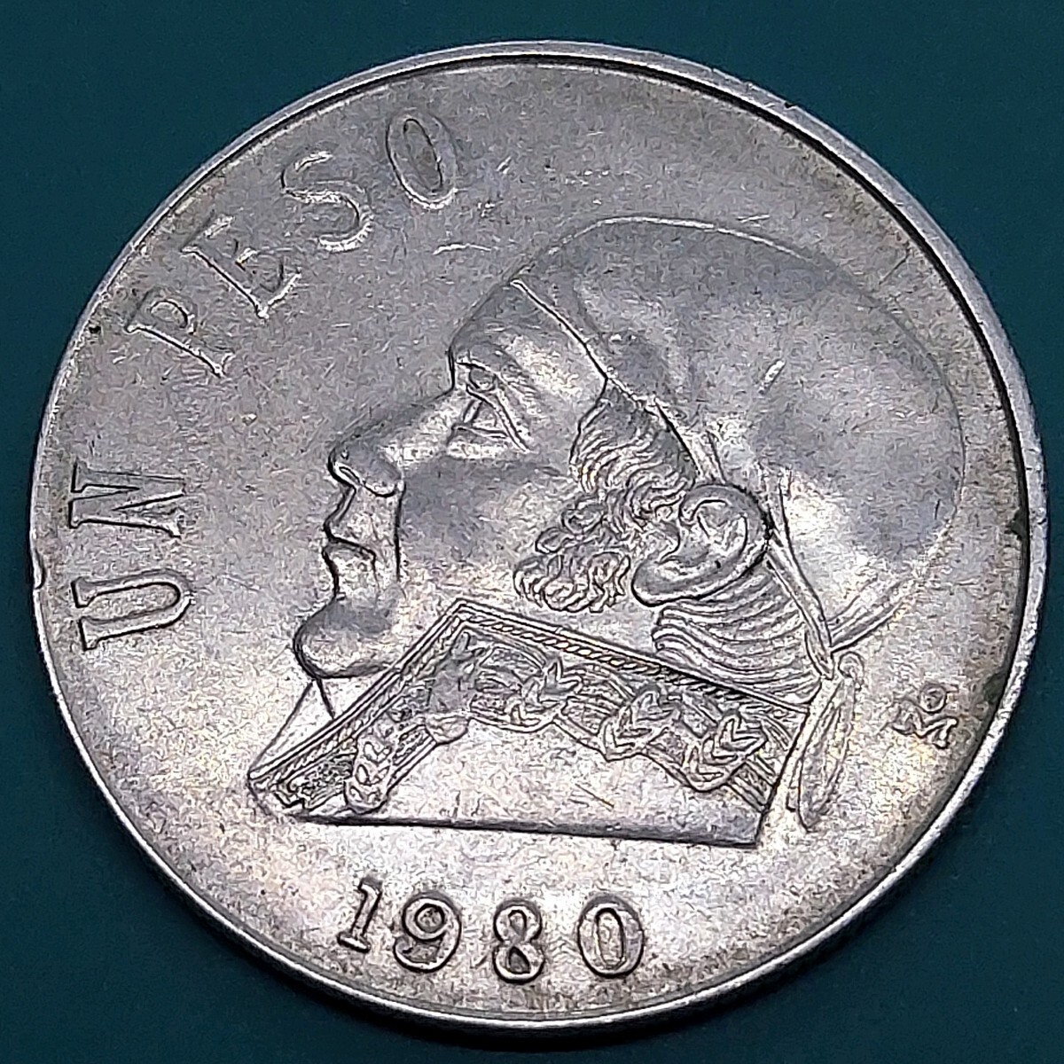 メキシコ 1ペソコイン 1980年 メキシコ革命の英雄ホセ・マリア・モレーロス 海外硬貨 【L255】拍卖