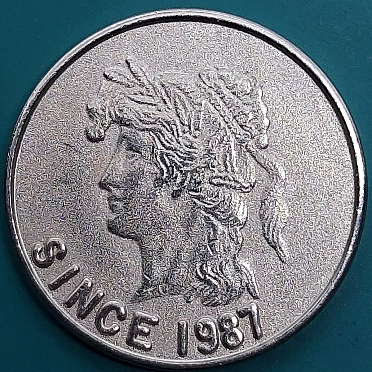 Virgo(ヴァーゴ)コイン SINCE1987 名古屋にあったディスコで使用されていたコイン 【L】拍卖