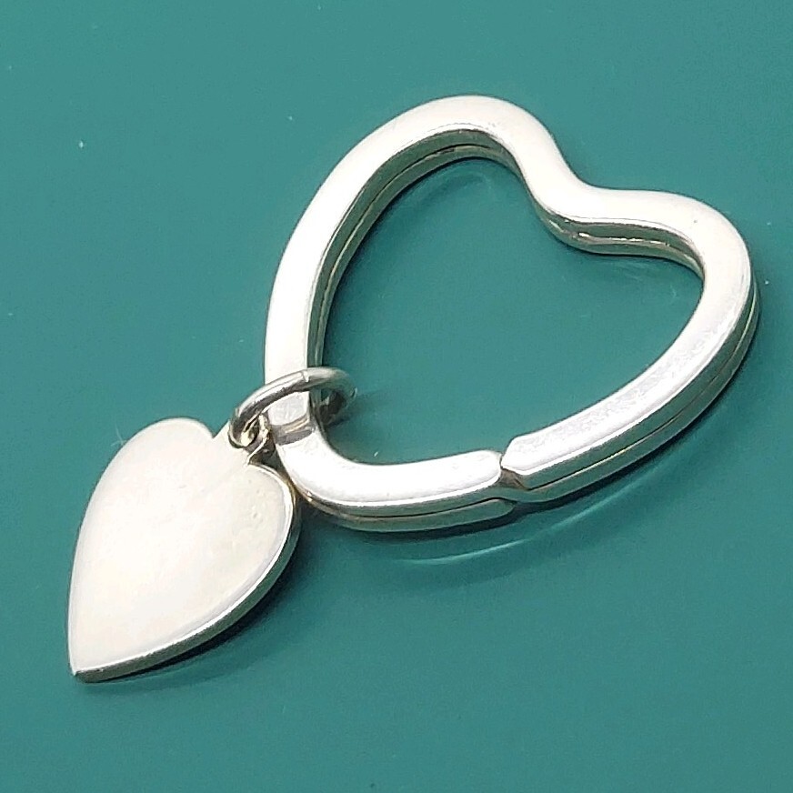 ティファニー オープンハートキーリング キーホルダー シルバー925 TIFFANY & Co. 【L2】拍卖