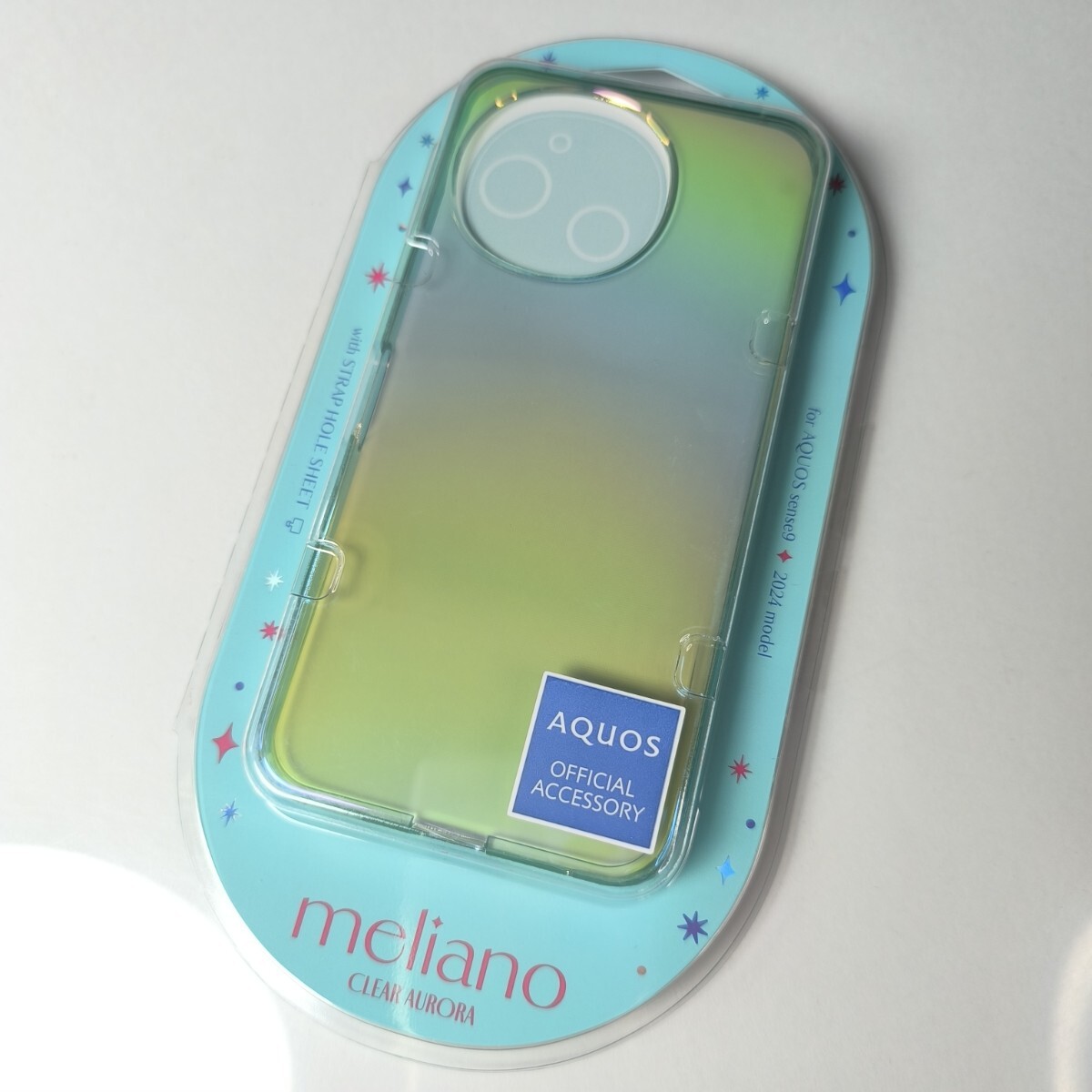 AQUOS sense9 ソフトケース クリアオーロラ グリーン 464拍卖