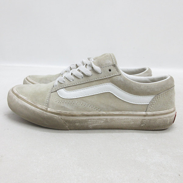 H■【24cm】バンズ/VANS V36CF オールドスクール スエードスニーカー/ベージュ/LADIES■8【中古】拍卖