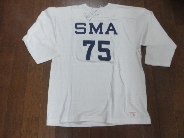 新品【ウエアハウス】 オフ42(XL) SMA 75 七分袖 フットボールTシャツ 拍卖