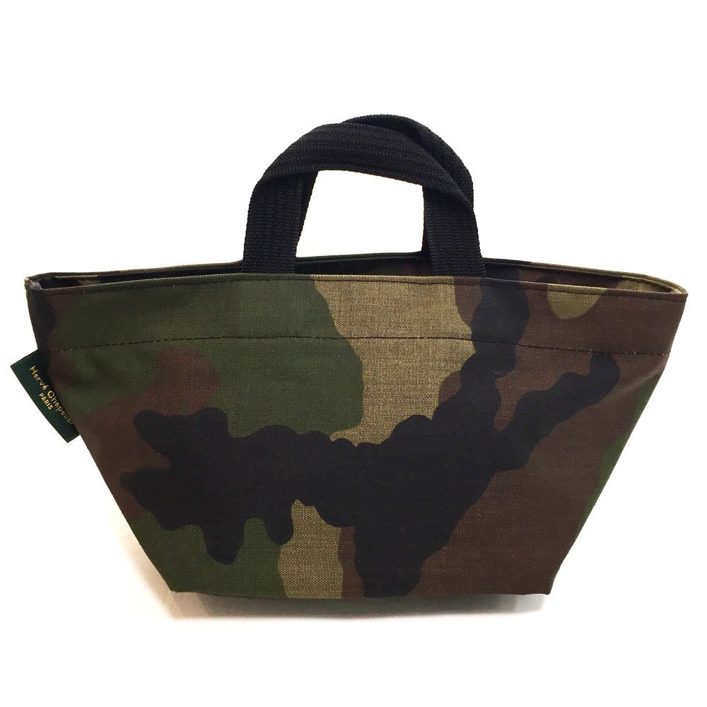 ◆超美品 Herve Chapelier エルベシャプリエ ミニトートバッグ 901W Sサイズ ナイロン 舟型トート レディース 迷彩 カモフラ 4BC/93682拍卖