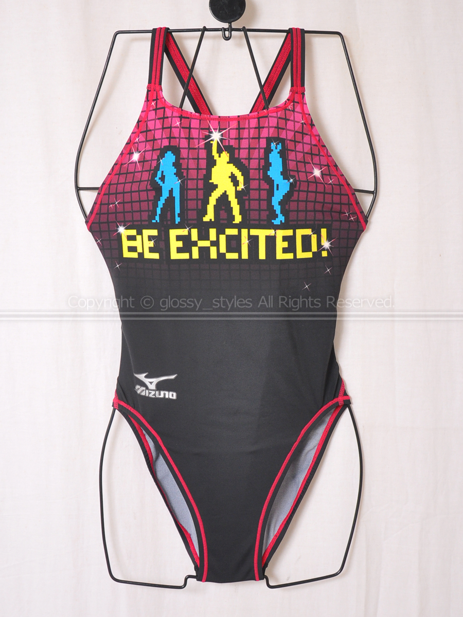 K2024-01■mizuno ミズノ マイティライン2W Fina承認 ミディアムカット競泳水着 85OH-111 ブラック L拍卖