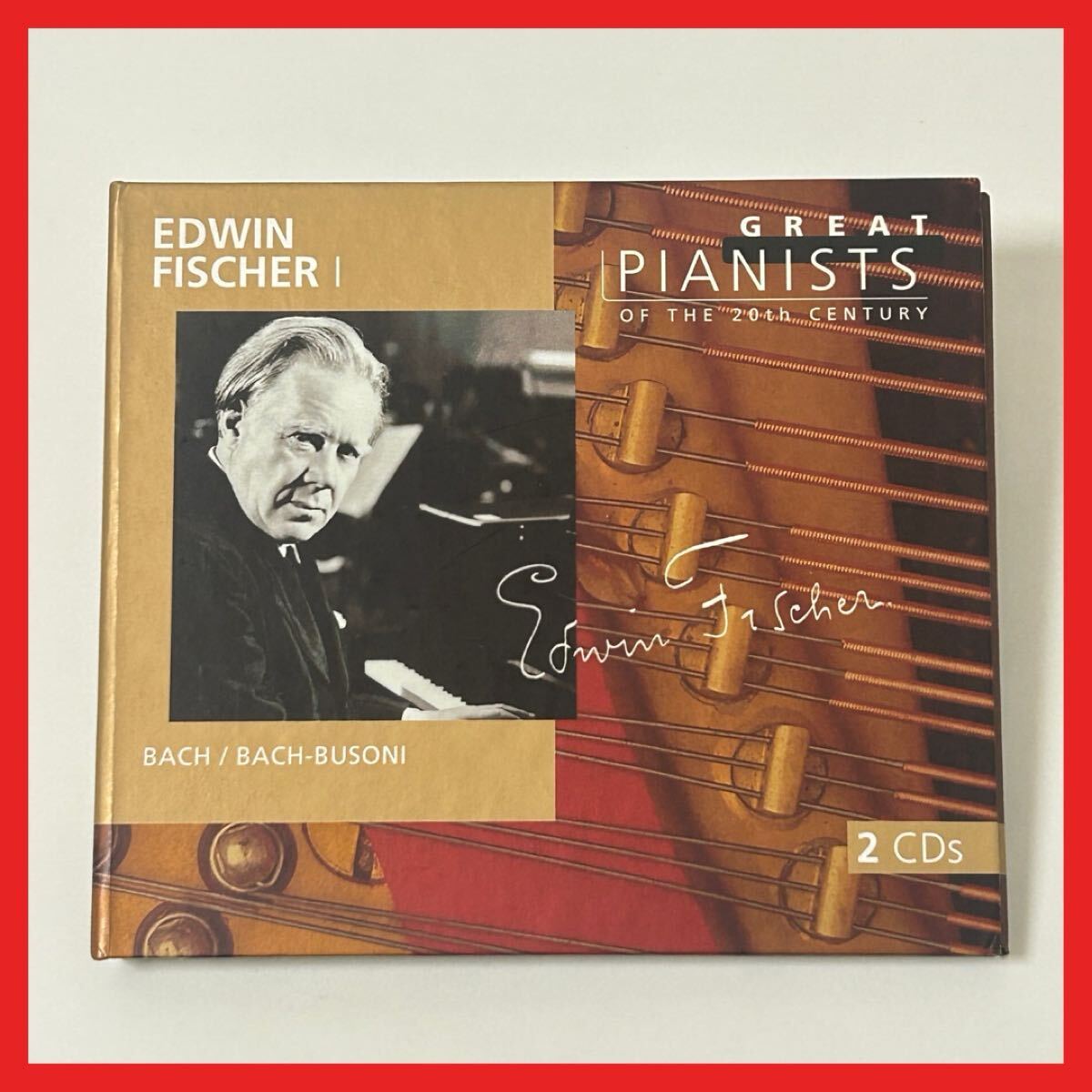 【SC25】CD/GREAT PIANISTS OF THE 20TH CENTURY EDWIN FISCHER エトヴィン・フィッシャー/バッハ 20世紀の偉大なるピアニストたち拍卖