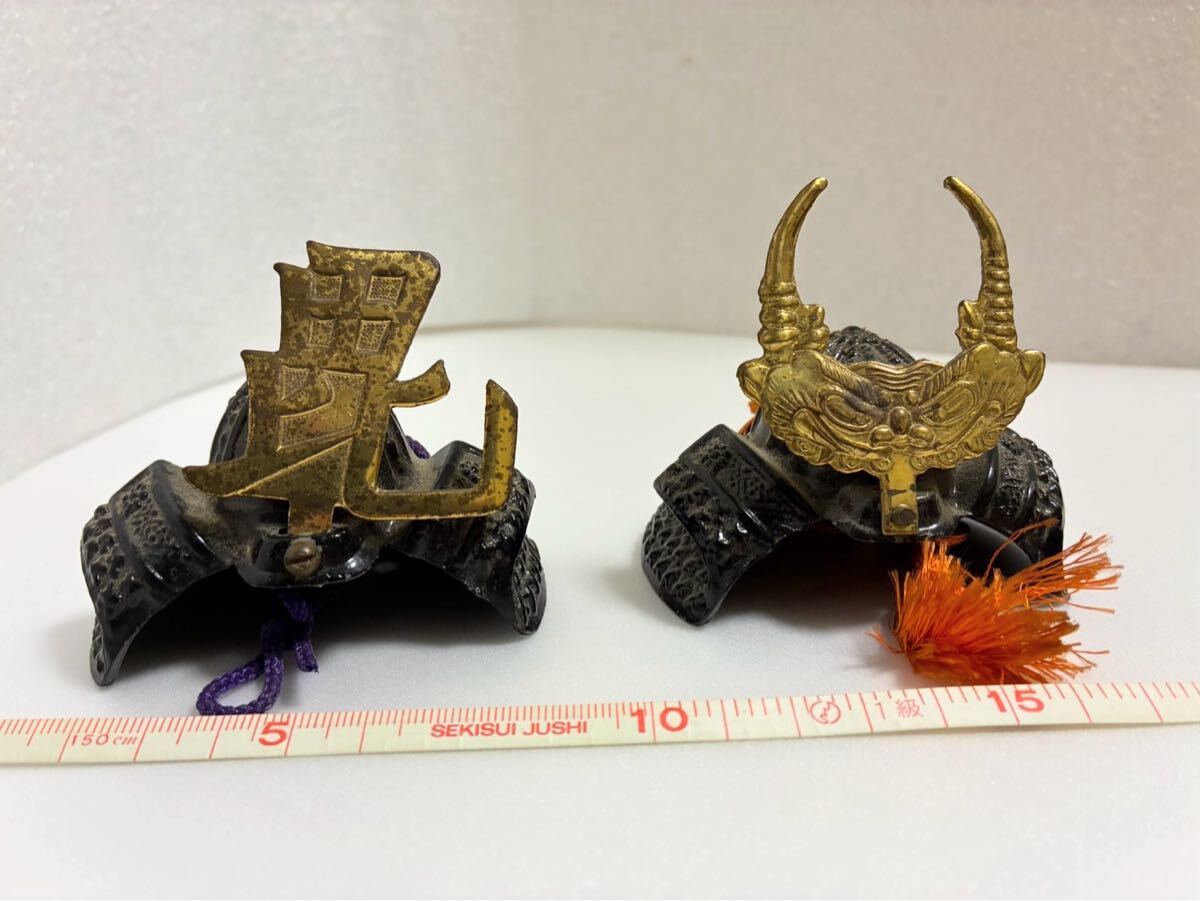 ◆2点セット◆ミニチュア ミニ兜 豆兜◆拍卖