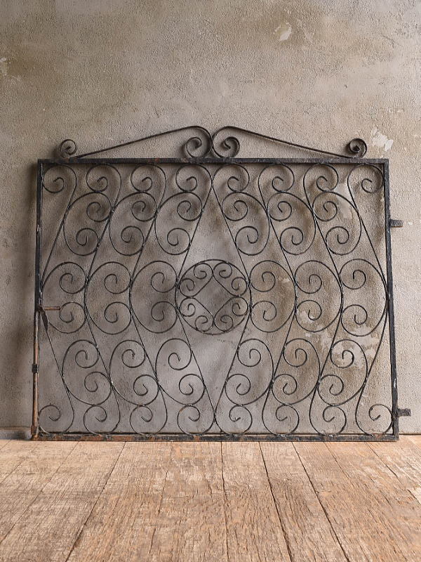 イギリスアンティーク アイアンフェンス ゲート柵 ガーデニング 13265拍卖