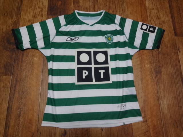 スポルティング リスボン 正規品 ユニフォーム シャツ 2003/2004 Sサイズ 中古 クリスティアーノ ロナウド 在籍時 超貴重拍卖