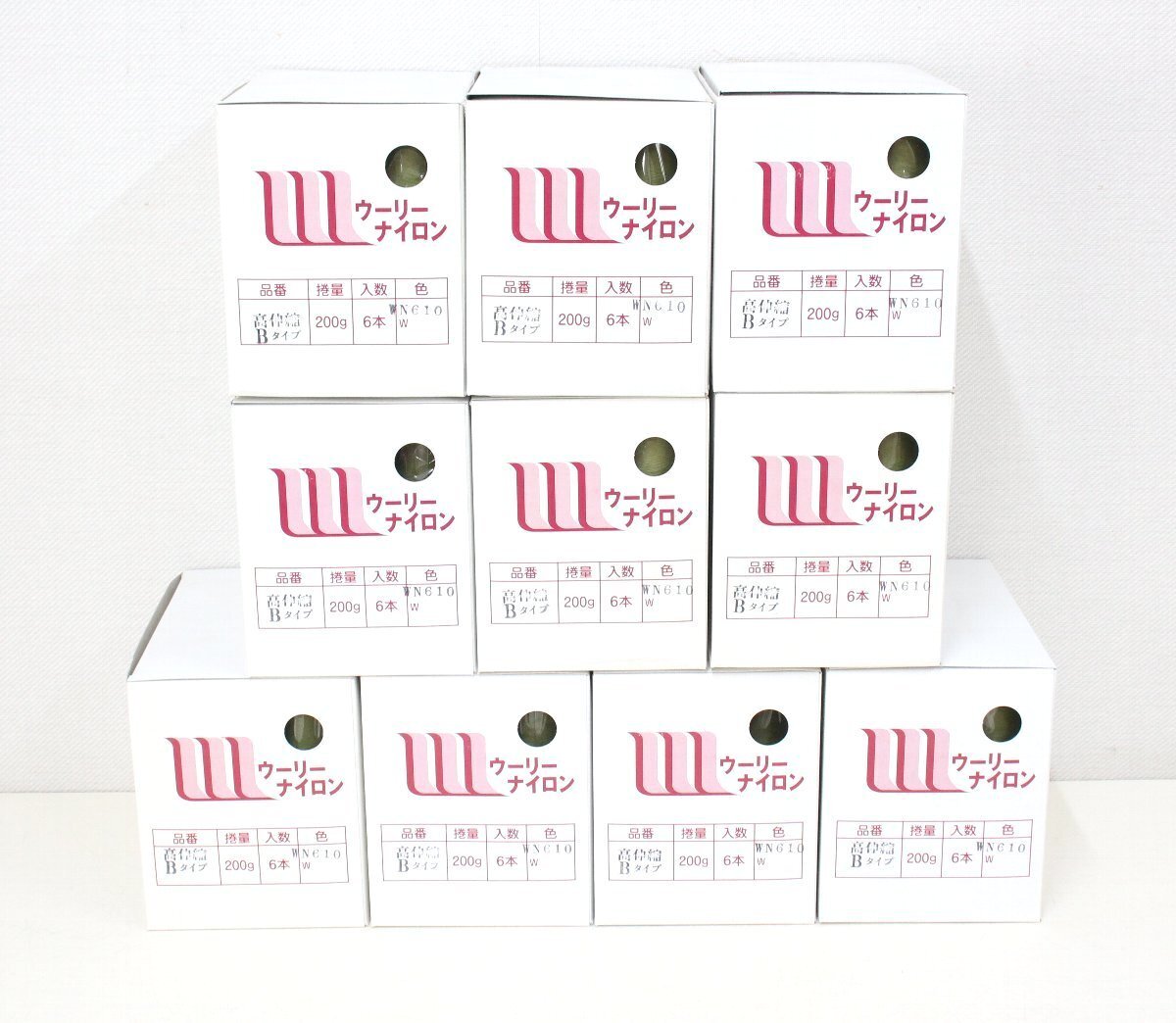 la17■未使用品◆工業用ミシン糸◆ウーリーナイロン◆色WN610◆緑系◆60個まとめてセット◆高伸縮Bタイプ◆日本製◆業者向け◆倉庫保管品拍卖