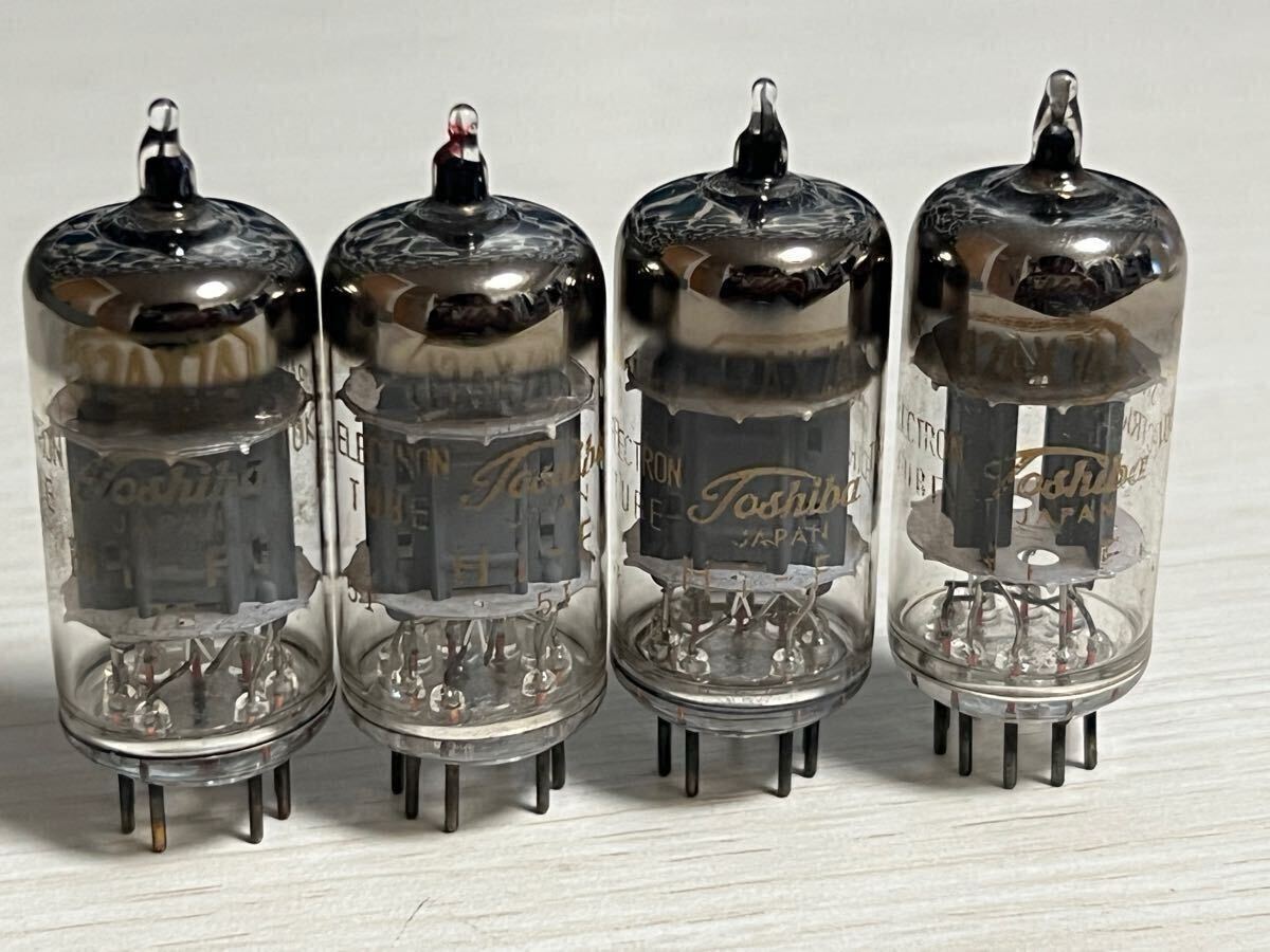 12AX7A 4本 東芝 Hi-Fi TV-7 試験済 真空管 良好 50-60/32拍卖