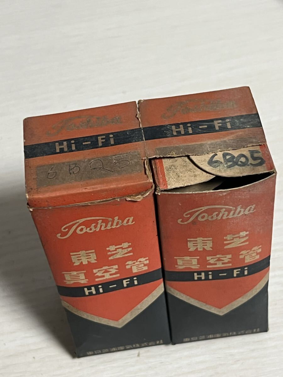 6BQ5 2本 東芝 HiFi 未使用品 試験済み 真空管 拍卖