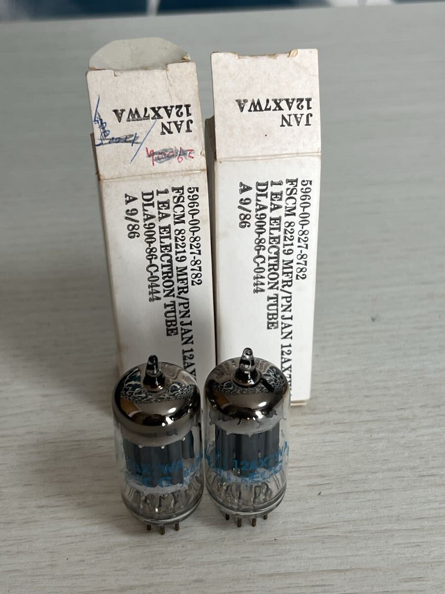 12AX7WA 2本 PHILIPS ECG TV-7にて全数試験済 真空管拍卖