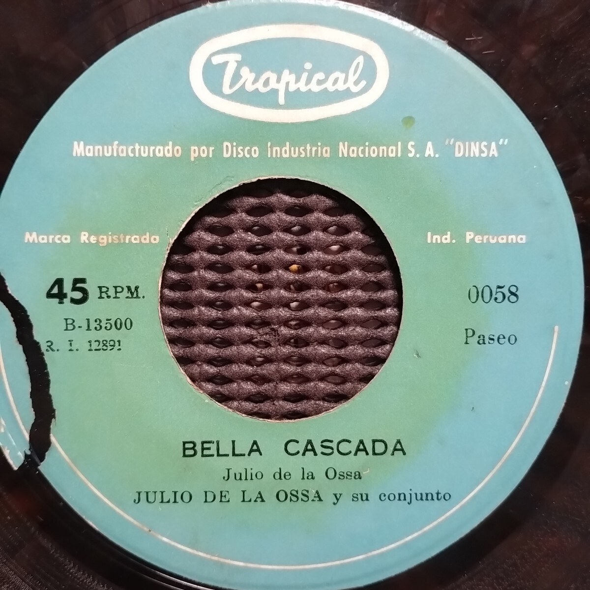 JULIO DE LA OSSA Y SU CONJUNTO , LA COLEGIALA BELLA CASCADA , CUMBIA VALLENATO , クンビア拍卖