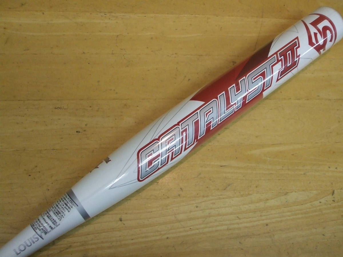 20年 トップのカタリスト2 革ソフト/3号ゴムボール両用 84cm/680g 白トップバランス CATALYST2 ルイスビルスラッガー【5】拍卖