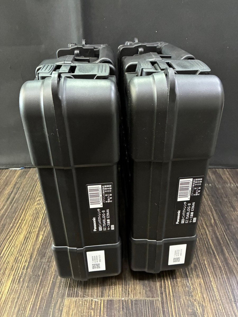 【未使用 2台セット】☆ Panasonic 充電 インパクトレンチ EZ75A8LJ2G-B / 充電器 EZ0L81 18V 5.0Ah パナソニック 未使用 ☆拍卖
