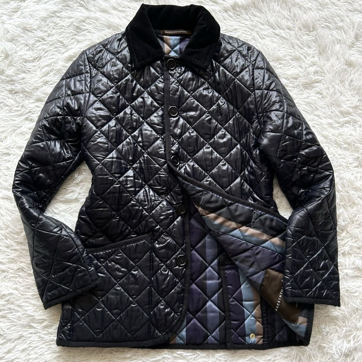 美品●ポールスミス×マッキントッシュ キルティングジャケット 中綿 ジャケット Paul Smith MACKINTOSH 黒 ブラック M相当拍卖