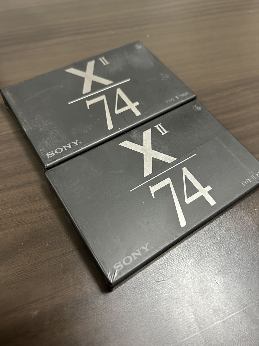 SONY ハイポジ カセットテープ X2 XII XⅡ 74分 2本セット 未使用品 C-74X2拍卖