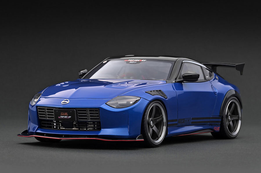 ★新品未開封 ignitionmodel 1/18 TOP SECRET Fairlady Z (RZ34) Blue Metallic IG3386★拍卖