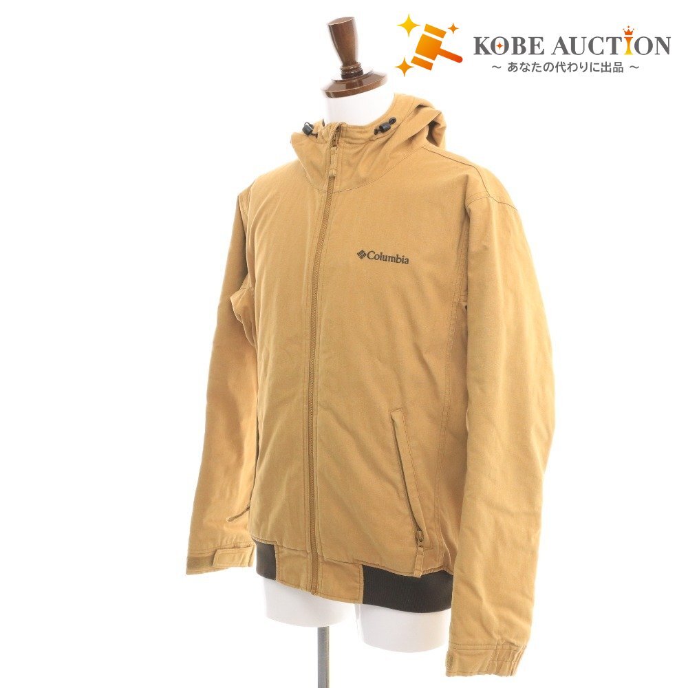 ■ コロンビア ジャケット アウター 裏地フリース ジップアップ メンズ M マスタード拍卖