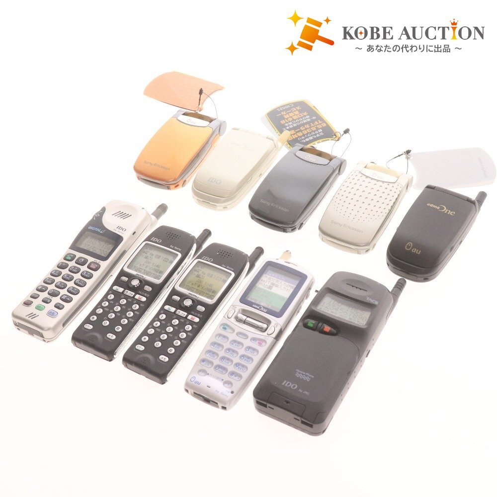 ■ モックアップ ガラケー 10点セット まとめ売り IDO au cdmaOne DIGITAL by Sony JRC 534G 511G C100M C1002S C413S TACS サンプル拍卖