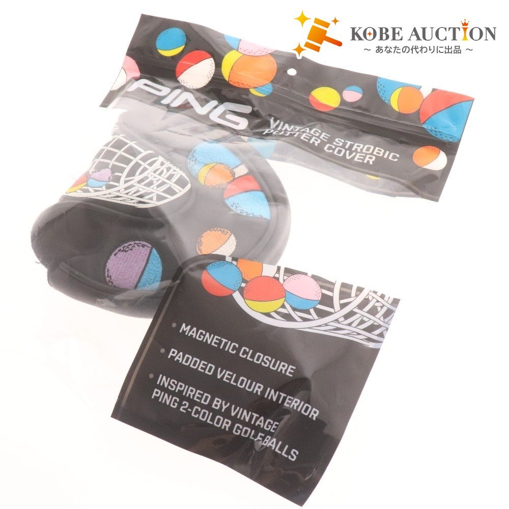 ■ ピン PING ビンテージ ストロビック パターカバー 35556-01 ブラック 袋付き 未使用拍卖