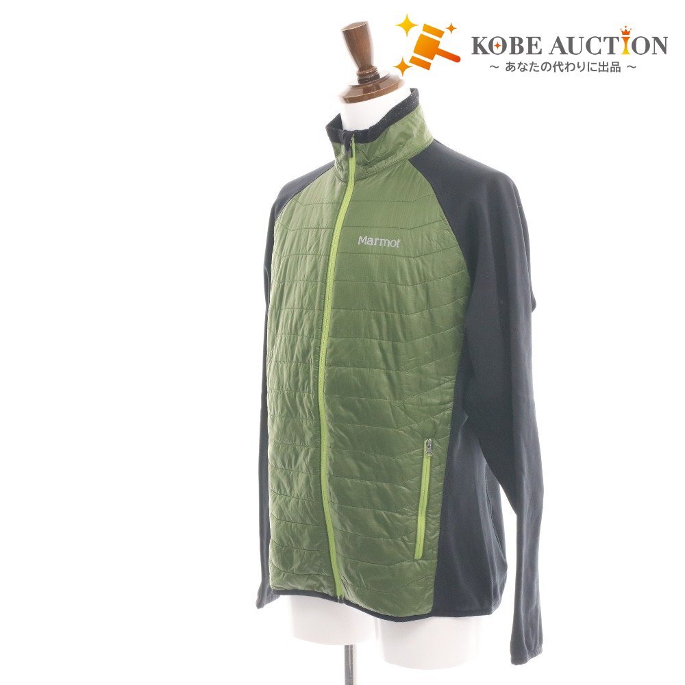 ■ Marmot マーモット ジャケット フリース アウター 長袖 アウトドア 登山 レジャー メンズ M ダークグリーン ブラック拍卖