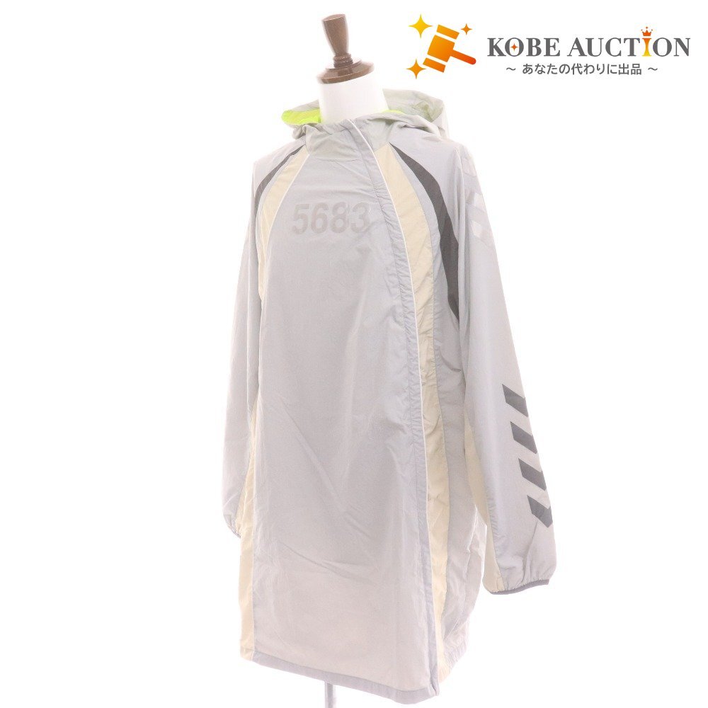 ■ ウィリーチャバリア x hummel ナイロンジャケット 5683 TRAINING WIND BREAKER 長袖 アウター フード付 シャカシャカ メンズ L 未使用拍卖