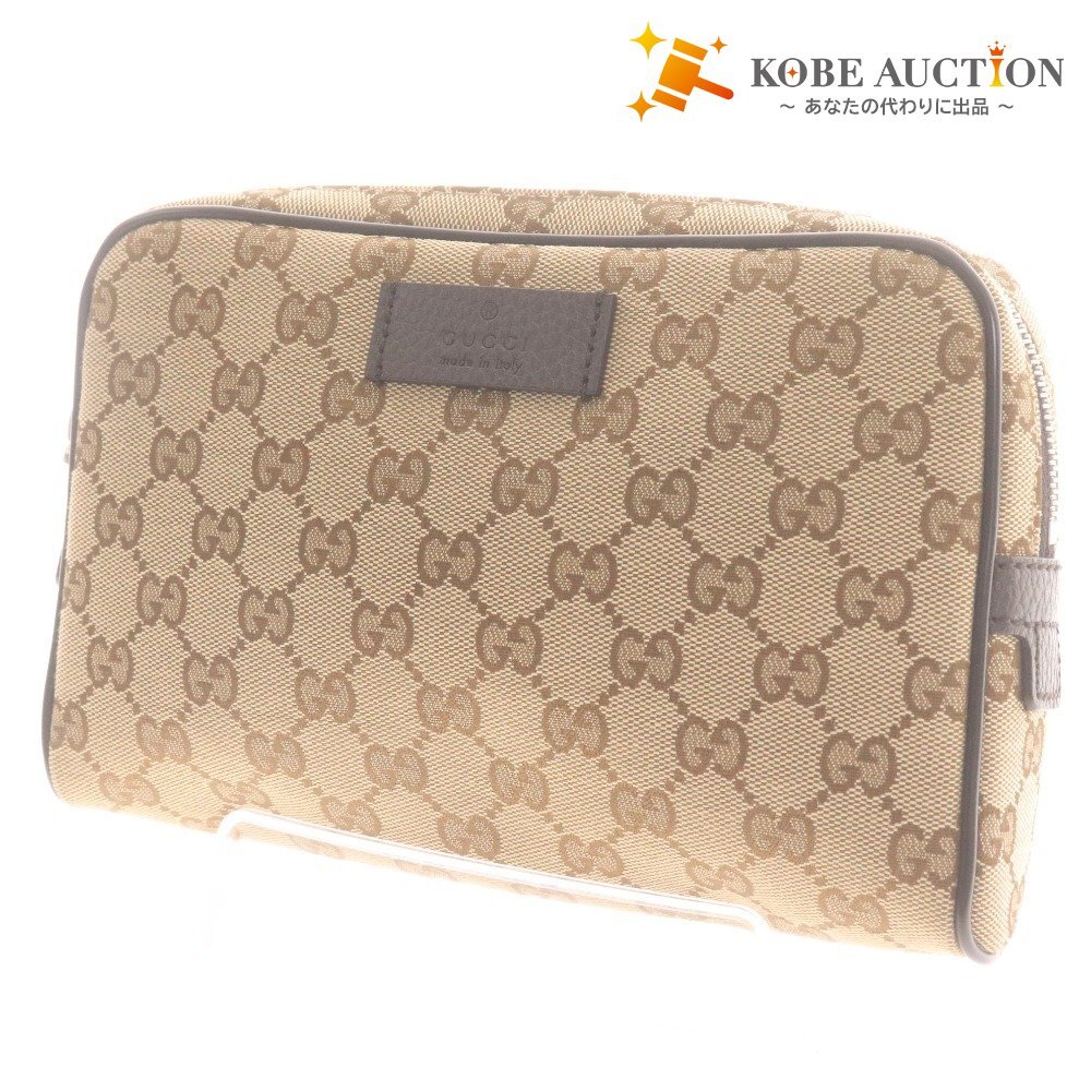 ■ GUCCI グッチ ショルダー ウエストバッグ GGキャンバス 449174 486628 鞄 モノグラム GG柄 イタリア製 メンズ レディース ブラウン系拍卖