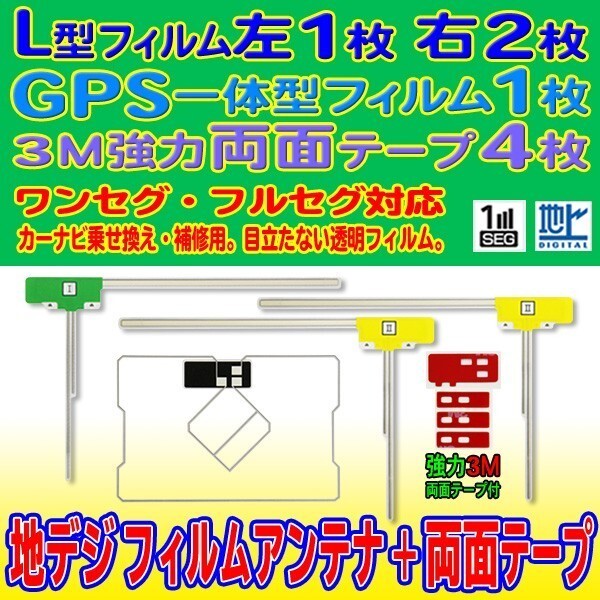 AVN7400 イクリプス GPS一体型 L型フィルム 4枚 アンテナコード用両面テープ 4枚 クリーナー付 補修 交換 ナビ RG12_MO274C拍卖