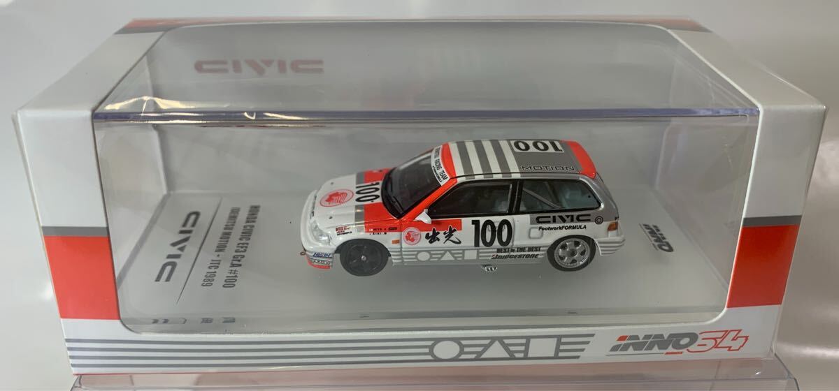 INNO 64 1/64 HONDA CIVIC EF3 #100 IDEMITSU MOTION-JTC 1989 1点拍卖
