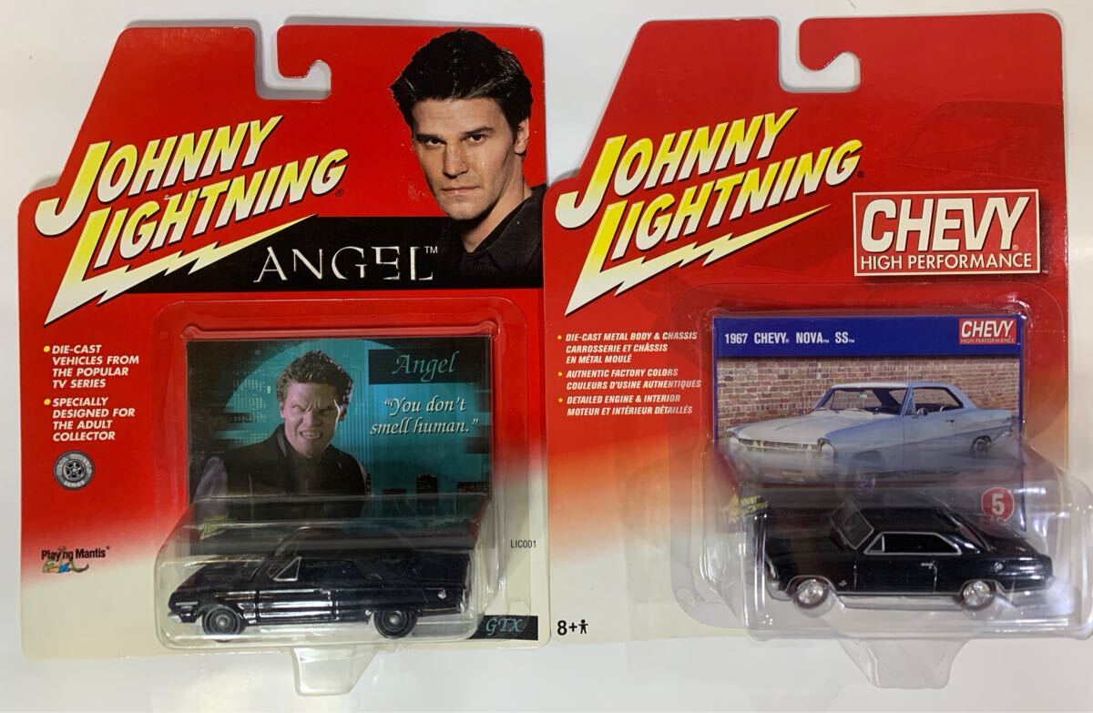 JOHNNY LIGHTNING 1/64 ジョニーライトニング *ANGEL 1967PLYMOUTH GTX*1967 CHEVY NOVA SS 未開封 2点拍卖