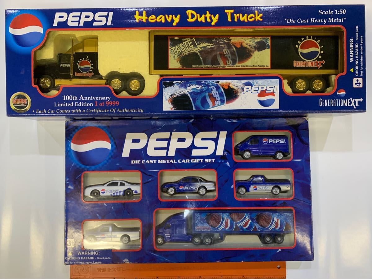 ペプシ *GENERATION NEXT 1/50 Heavy Duty Truck *GOLDEN WHEEL ダイキャスト メタル カー ギフトセット拍卖