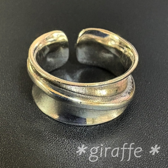 A079 匿名配送 指輪 レディース メンズ シルバー フリーサイズ 男女兼用 ユニセックス フリーサイズ サイズ調節可能 太め ワイドリング 拍卖