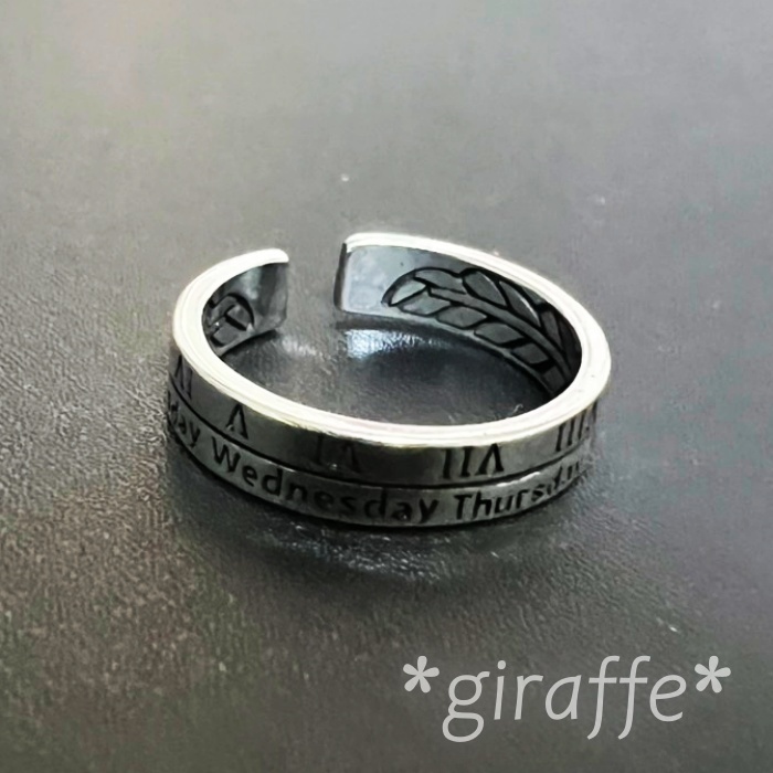 A871 匿名配送 指輪 レディース リング 英字 s925 シルバー フリーサイズ シンプル メンズ サイズ調節可能 拍卖