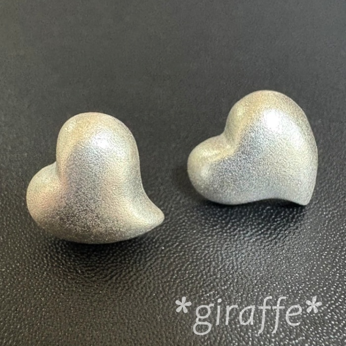 B661 匿名配送 ピアス レディース ハート s925 シルバー 艶消し マッド シンプル マット 小ぶり ファッション アクセサリー拍卖