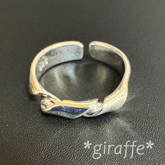 A933 匿名配送 指輪 レディース メンズ シルバー リング s925 フリーサイズ サイズ調節可能 ユニセックス シンプル ノット 結び目 拍卖