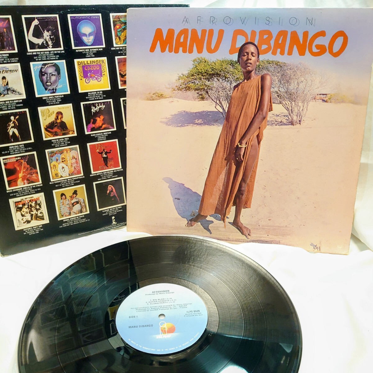 9423【US盤/LP】 マヌディバンゴ Manu Dibango / Afrovision ILPS-9526 JAZZ ジャズ ディスコ ファンク 洋楽 12インチ レコード拍卖