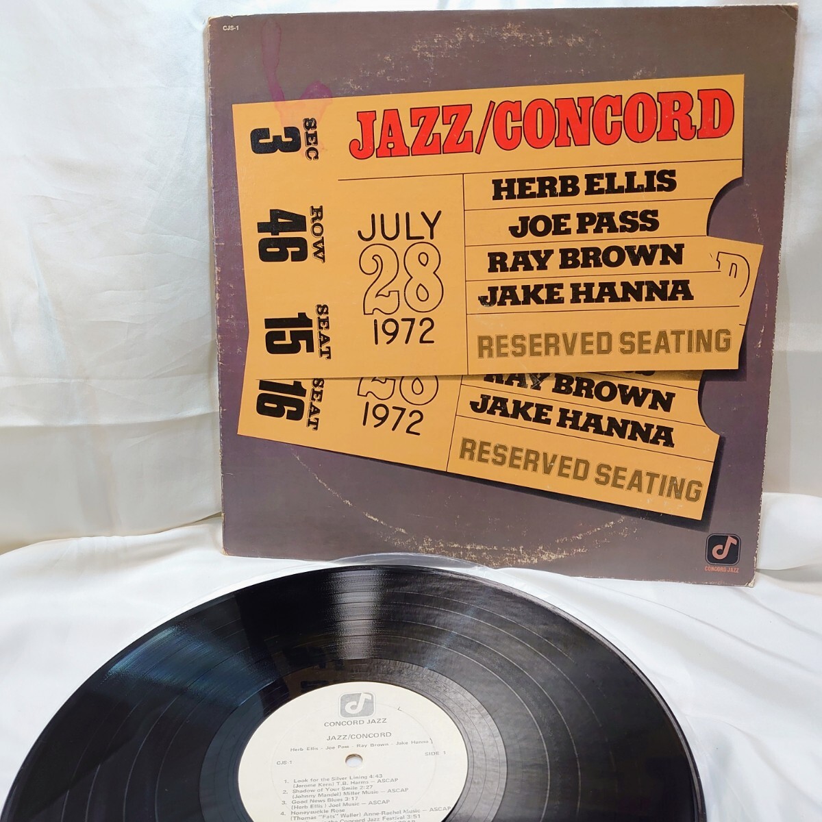 9439【US盤/LP】 ハーブエリス ジョーパス Herb Ellis & Joe Pass / Jazz/Concord CJS-1 JAZZ ジャズ 12インチ レコード拍卖