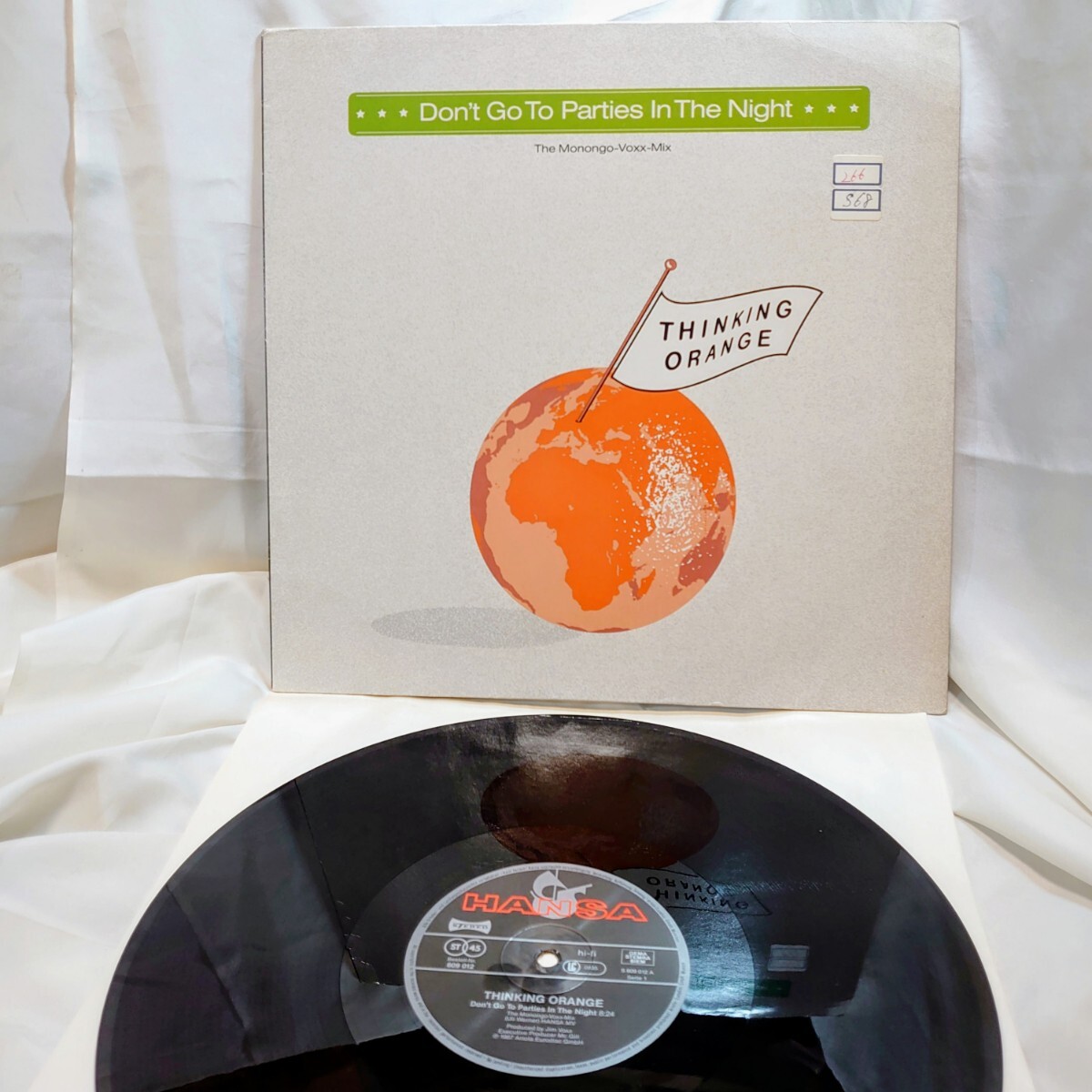 9442【ドイツ盤/12インチ】 シンキングオレンジ Thinking Orange / Don't Go To Parties In The Night 609012-213 シンセポップ レコード拍卖